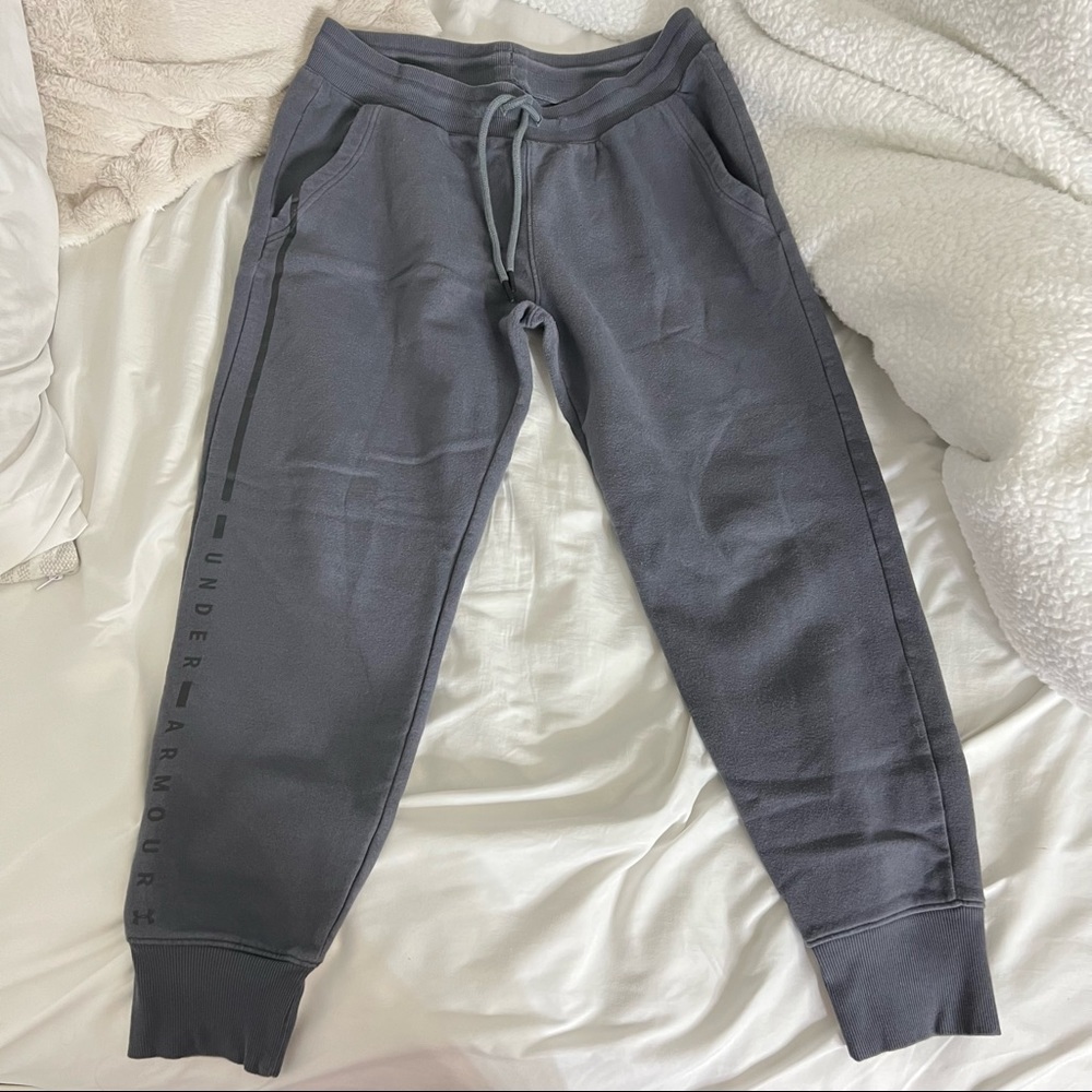 Grey Under Armour sweatpants